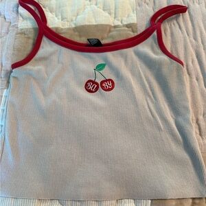 Forever 21  Cherry Embroidered Tank
